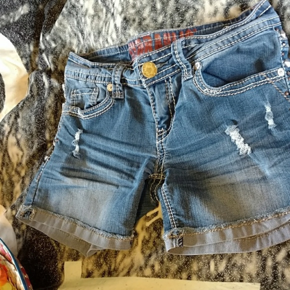 Hydraulic Pants - Hydraulic Distressed Jean Shorts Sz. 7/8